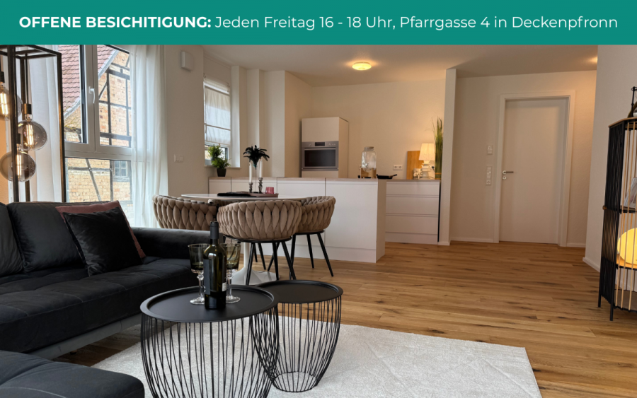 LETZTE 4-ZIMMERWOHNUNG – NEUBAU – BARRIEREFREI – SOFORT VERFÜGBAR - Offene Besichtigung (10360)