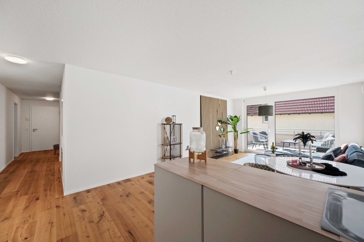 Whg 4 - Blick aus Küche