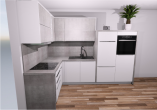 Küchenbeispiel 1 - Helle 2-Zimmer-Erdgeschosswohnung mit West-Terrasse – Hochwertig, barrierefrei & perfekt für betreutes Wohnen