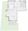 3-Zi-Wohnung mit großer Südterrasse und riesigem Garten - Wohnung 1 - Haus 1