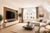 Penthouse Wohnbereich - Exklusive Penthouse-Wohnung: 177 m², 5 Zimmer & zwei Dachterrassen