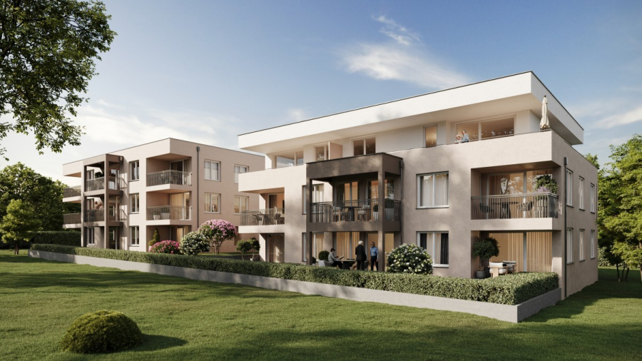 Durchdacht: 2-Zi-Wohnung mitten in Holzgerlingen - Südansicht SCHÖNBUCH QUARTIER (8571)