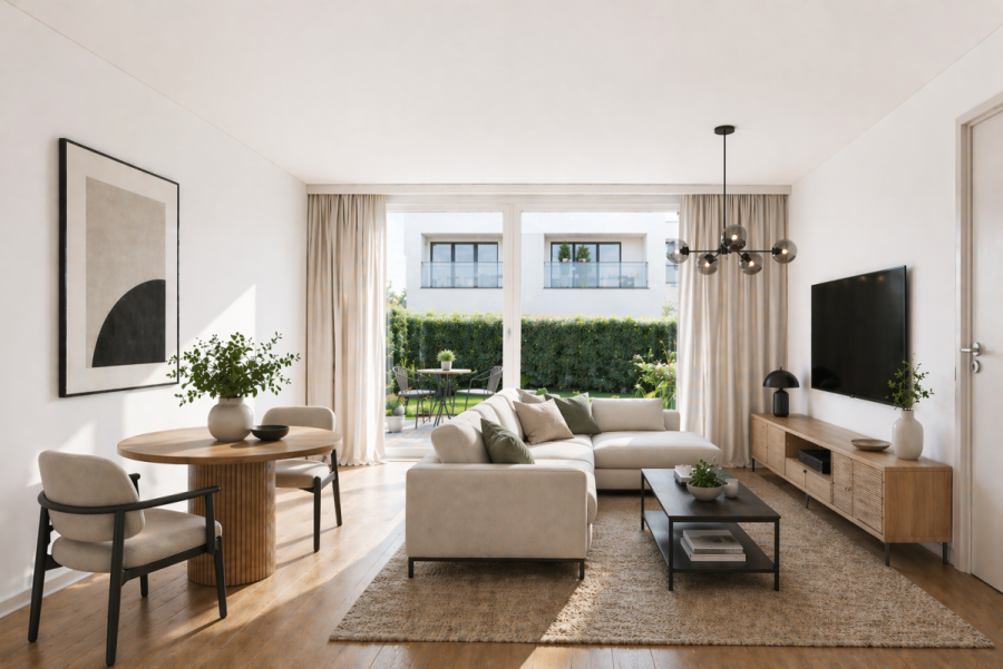 Durchdacht: 2-Zi-Wohnung mitten in Holzgerlingen - Whg 2 Wohnen (8567)