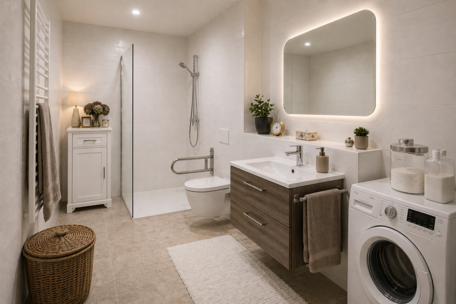 Durchdacht: 2-Zi-Wohnung mitten in Holzgerlingen - Whg 2 Bad (8569)