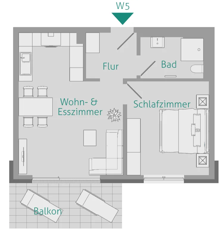 TOP KAPITALANLAGE – NEUBAU – direkt vermieten - Wohnung 5 (13880)