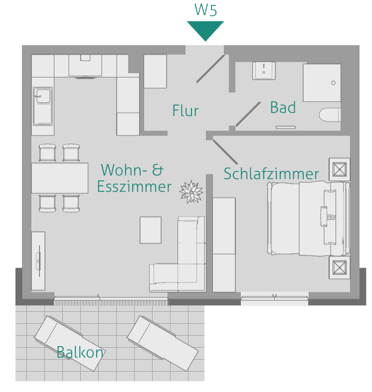 TOP KAPITALANLAGE – NEUBAU – HOHE VERMIETBARKEIT - Wohnung 5 (6870)