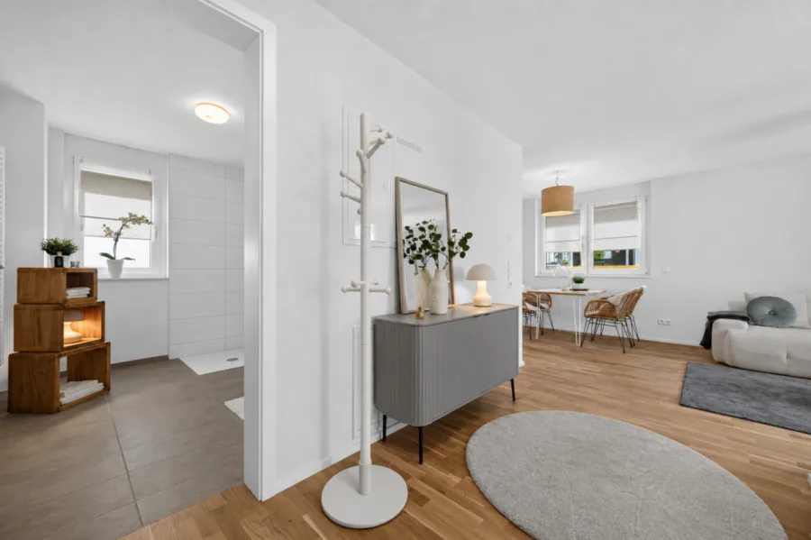 Helle 2-Zimmer-Wohnung mit Tageslichtbad & Abstellraum – Ideal für Singles & Paare – altersgerecht - Whg 10 - Musterwohnung (14030)