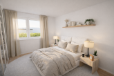Whg 3 - Schlafen - Mitten in Renningen: 2 Zimmer mit großer West-Terrasse