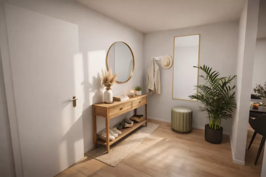 Mitten in Renningen: 2 Zimmer mit großer West-Terrasse - Grundriss Whg. 3 (13465)