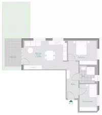 Grundriss Whg. 1
