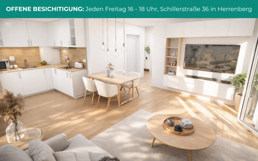 Moderne 2-Zimmer mit Süd-Balkon & Abstellraum – Helle Räume & zentrale Lage – mit Aufzug - OFFENE BESICHTIGUNG (10485)