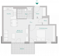 Lage, Lage, Lage: 2 Zimmer mit tollem Süd-Balkon + EBK - Wohnung 5 - Haus 1