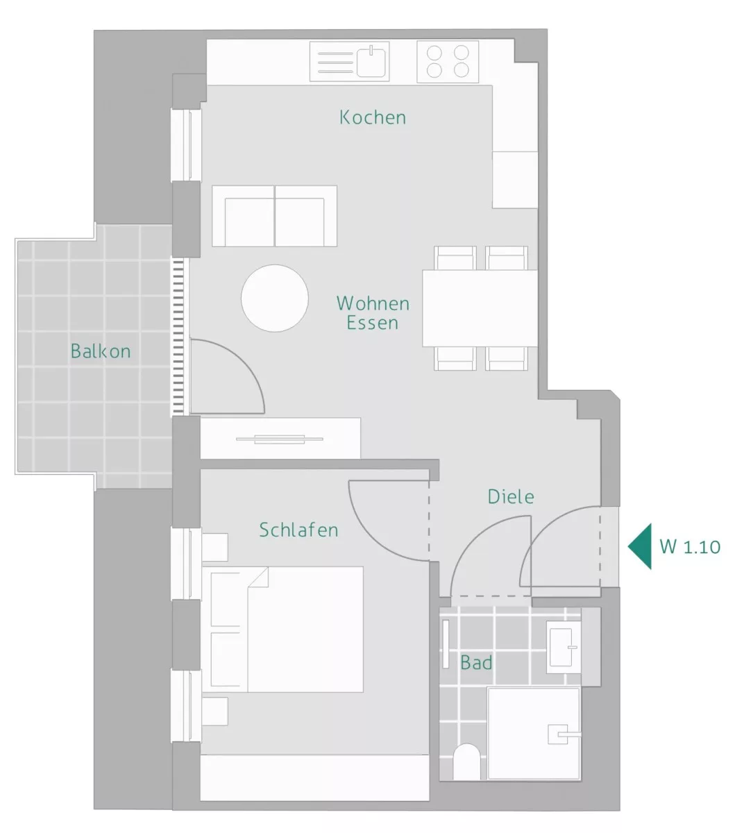 Grundriss Whg. 10