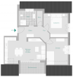 Wohnung 8 - Lichtdurchflutete 3-Zimmer-Dachgeschosswohnung mit zusätzlicher Stellfläche – Komfort trifft Funktionalität