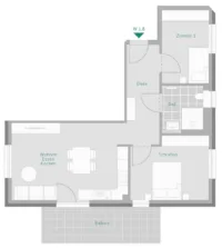 Grundriss Whg. 8