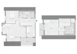 Wohnung 7 - Haus 1 - GENIALE 4 Zimmer: Kamin, Süd-Loggia & 2. Balkon – Großzügiges Wohnen auf zwei Ebenen