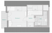 Wohnung 7 - Haus 1 - 2. DG - GENIALE 4 Zimmer: Kamin, Süd-Loggia & 2. Balkon – Großzügiges Wohnen auf zwei Ebenen