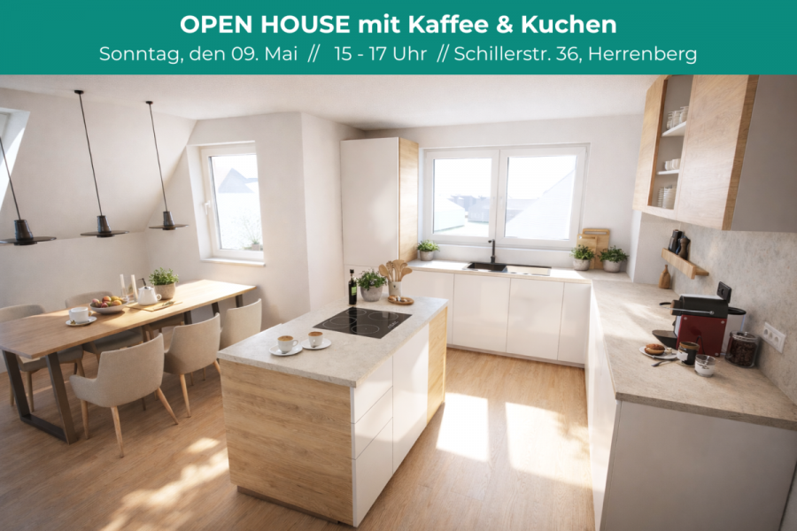 GENIALE 4 Zimmer: Kamin, Süd-Loggia & 2. Balkon – Großzügiges Wohnen auf zwei Ebenen - OPEN HOUSE (8489)