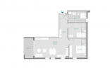 Grundriss Wohnung 12 - Bahnhofsnähe: Barrierefreie 3-Zi-Whg + Süd-West-Balkon