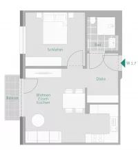 Grundriss Whg. 7