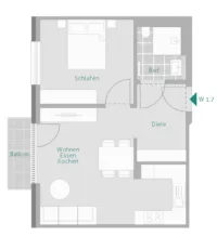 Grundriss Whg. 7