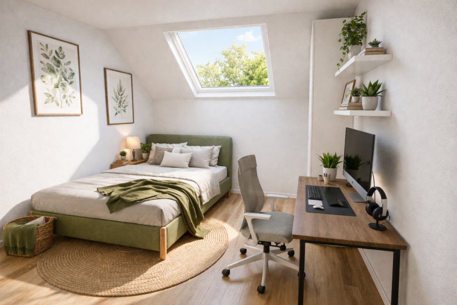 Altersgerechte 3-Zi-Wohnung im Dachgeschoss – RESERVIERT - Whg 9 - Zimmer (8195)