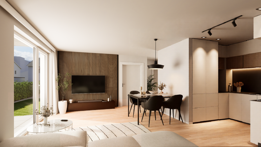 Renningen: Perfekte 2-Zimmer-Wohnung – ideal zu vermieten. - Wohn-/Esszimmer Whg. 2 (5928)