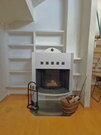 Kamin im Wohnzimmer
