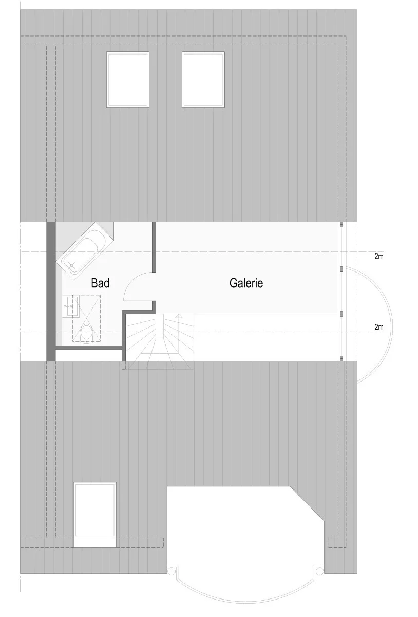 Großzügige 3-Zimmer-Dachgeschosswohnung mit Galerie, 2 Bädern, Kaminofen & Süd-Balkon – sofort verfügbar - Grundriss Whg. 9_ 2.DG (13034)