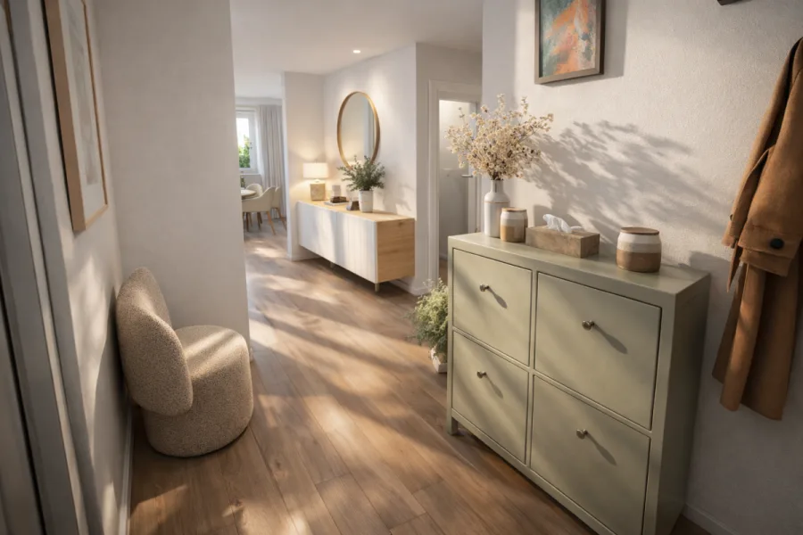 Helle 3-Zimmer-Wohnung im Erdgeschoss mit großzügigem Garten – Perfekt für Familien & Senioren - Whg 3 - Eingangsbereich (14208)