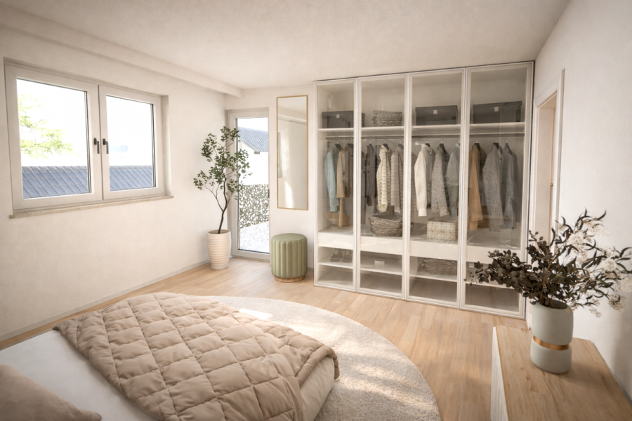 Attraktive 3-Zimmer-Balkonwohnung im 1.OG – Viel Platz und hochwertige Ausstattung – RESERVIERT - Whg 11 - Schlafen (8209)