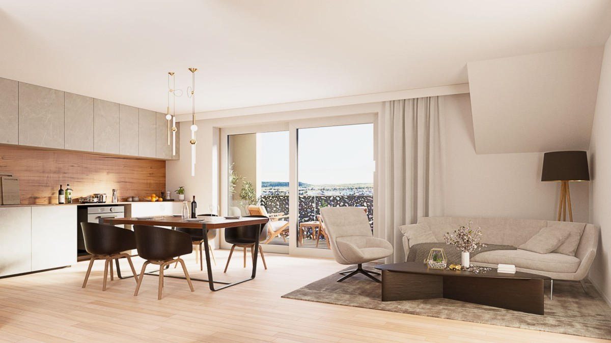 Exklusive 3-Zimmerwohnung im Dachgeschoss mit Dachbodenraum – Modernes Wohnen auf höchstem Niveau, 71116 Gärtringen, Dachgeschosswohnung