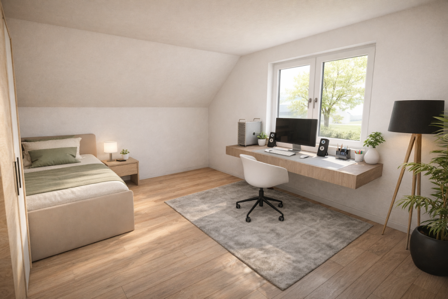 Exklusive 3-Zimmerwohnung im Dachgeschoss mit Dachbodenraum – Modernes Wohnen auf höchstem Niveau - Whg 13 - Zimmer (5615)