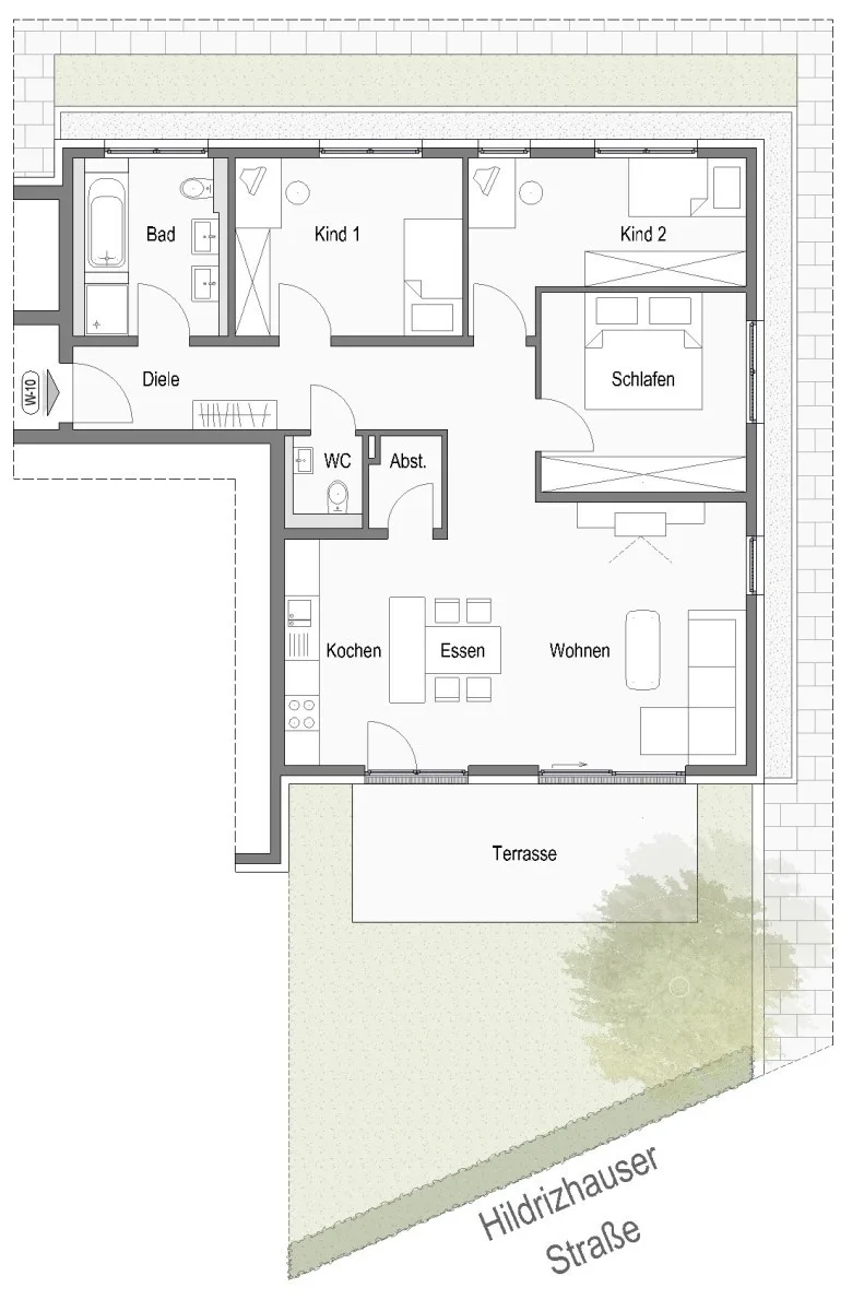 Grundriss Wohnung 10