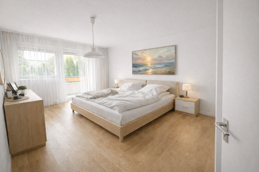 Sonniges Familienglück mit Garten, Balkon und viel Platz zur Entfaltung in Dagersheim - Schlafen VR eingerichtet (8608)