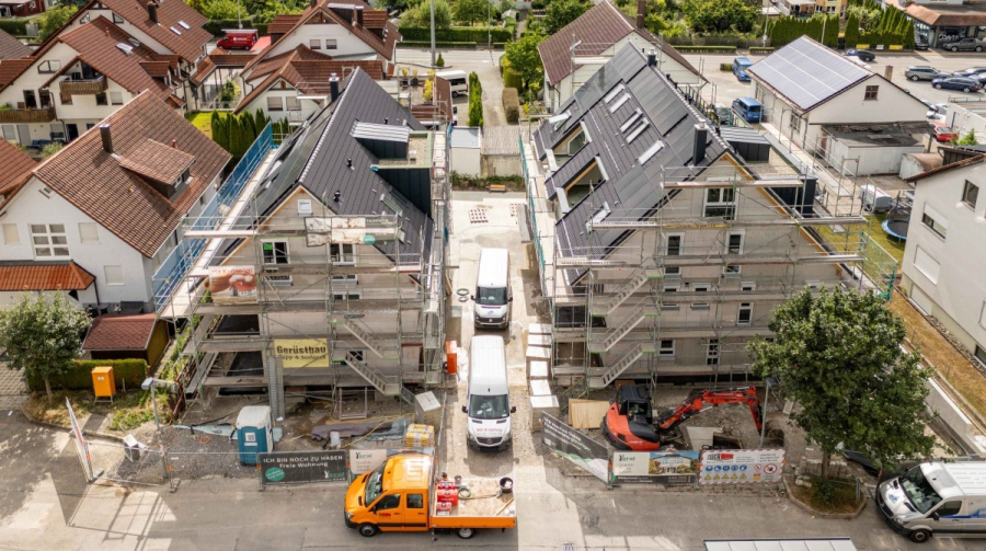 Perfekte 2-Zimmer Obergeschosswohnung mit Balkon, Abstellraum & Tageslichtbad – Komfortabel wohnen in Herrenberg - Aktueller Baustand_Juli 2025_2 (8523)