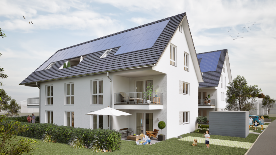 Perfekte 2-Zimmer Obergeschosswohnung mit Balkon, Abstellraum & Tageslichtbad – Komfortabel wohnen in Herrenberg - Haus 2 - Süd-Ost (8516)