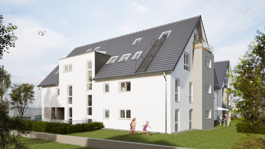 Perfekte 2-Zimmer Obergeschosswohnung mit Balkon, Abstellraum & Tageslichtbad – Komfortabel wohnen in Herrenberg - Haus 1 - Nord-West (8517)