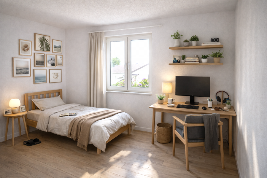 Hochwertige Neubauwohnung im Erdgeschoss mit großem Gartenanteil – Barrierefrei & seniorengerecht - Whg 9 -  Zimmer (5654)