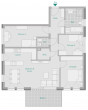 Viel Platz: 4-Zimmer mit Süd-Balkon - Grundriss Wohnung 4