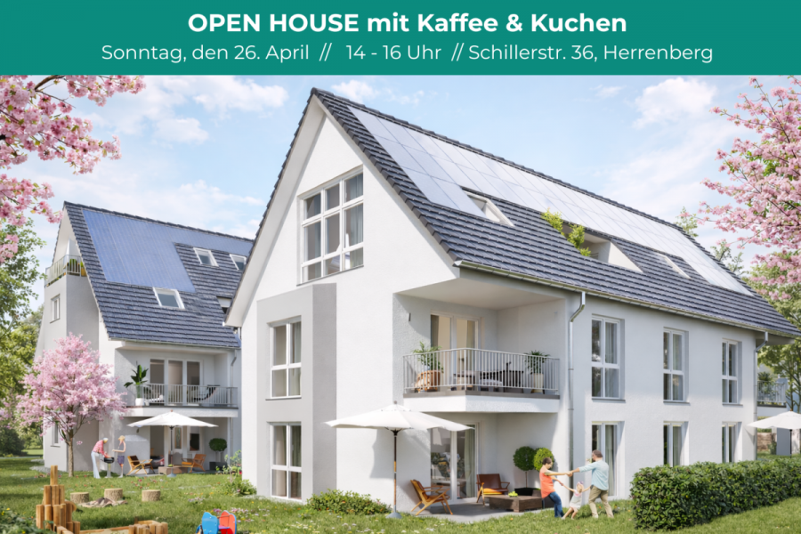 Moderne 2-Zimmer Erdgeschosswohnung mit Süd-Terrasse & kleinem Garten – Helle Räume & zentrale Lage - OPEN HOUSE (7205)
