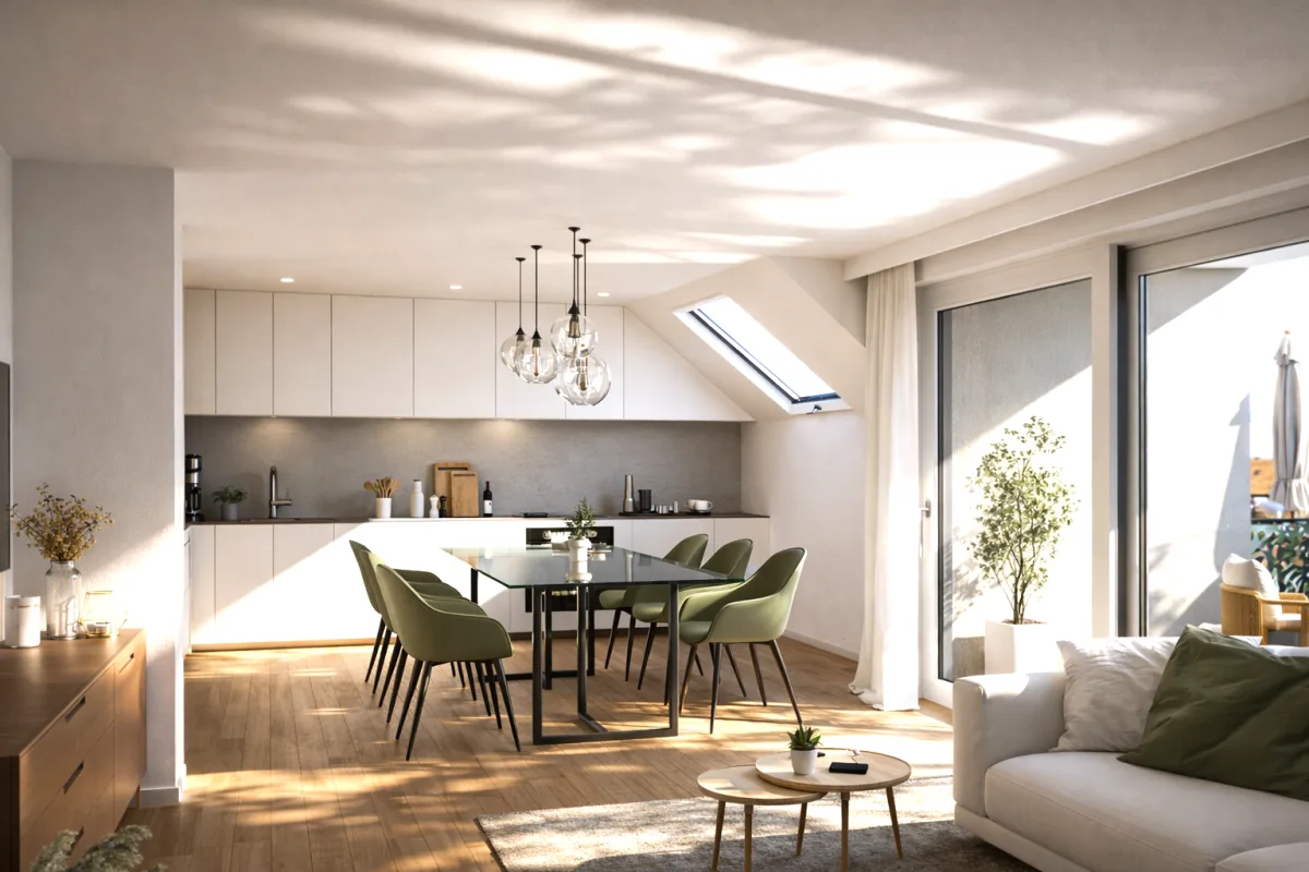 Whg 7 - Wohn Ess Zimmer