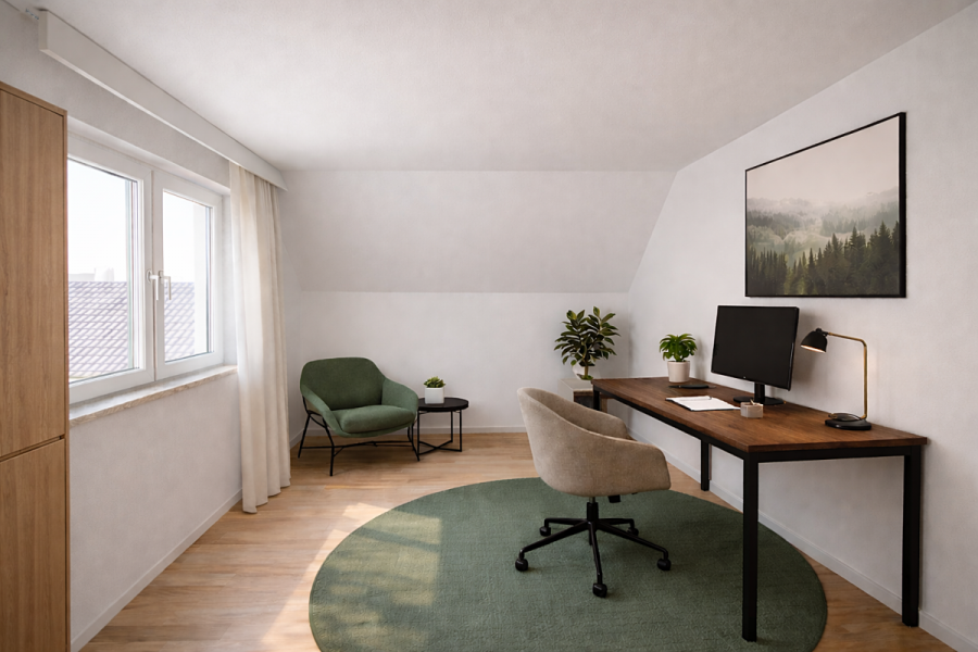 Stilvolle Dachgeschosswohnung mit viel Licht – Vielseitig nutzbar & modern gestaltet - Whg 7 - Zimmer (5634)