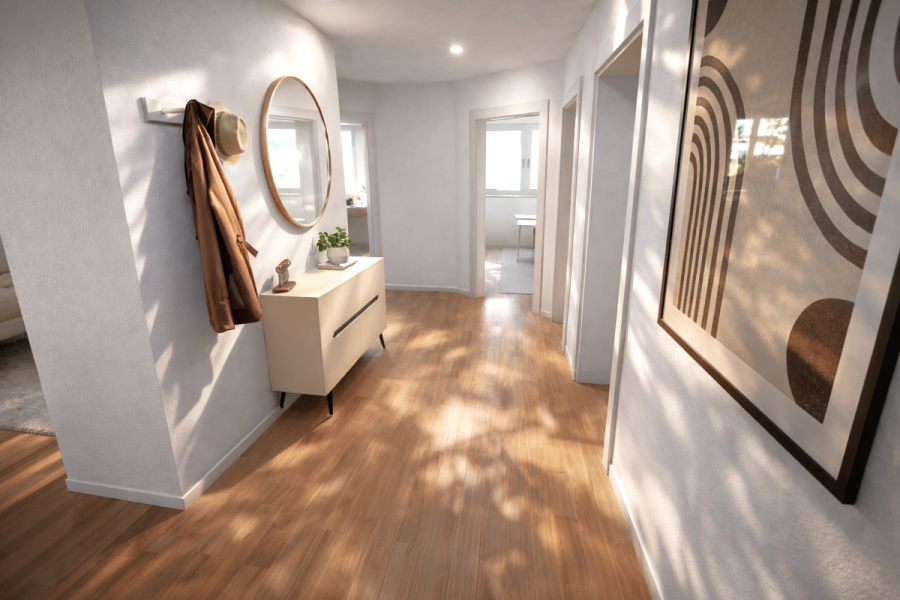 Stilvolle Dachgeschosswohnung mit viel Licht – Vielseitig nutzbar & modern gestaltet - Whg 7 Eingangsbereich (5635)