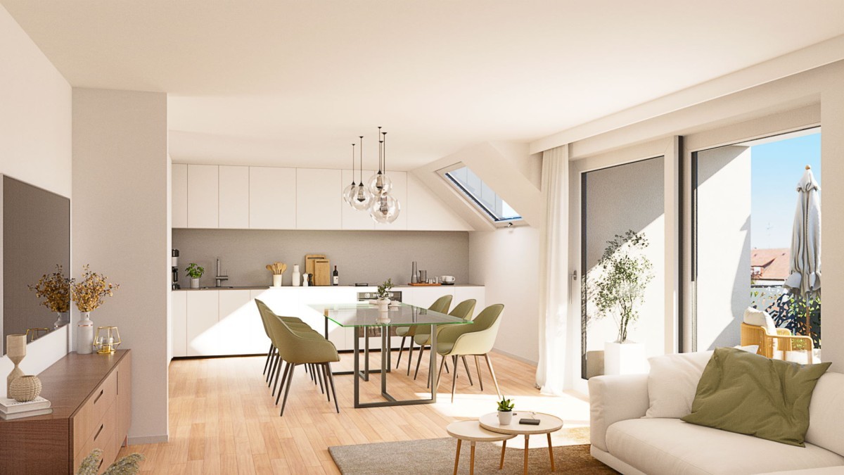Stilvolle Dachgeschosswohnung mit Dachboden-Stellfläche – Vielseitig nutzbar & modern gestaltet, 71116 Gärtringen, Dachgeschosswohnung