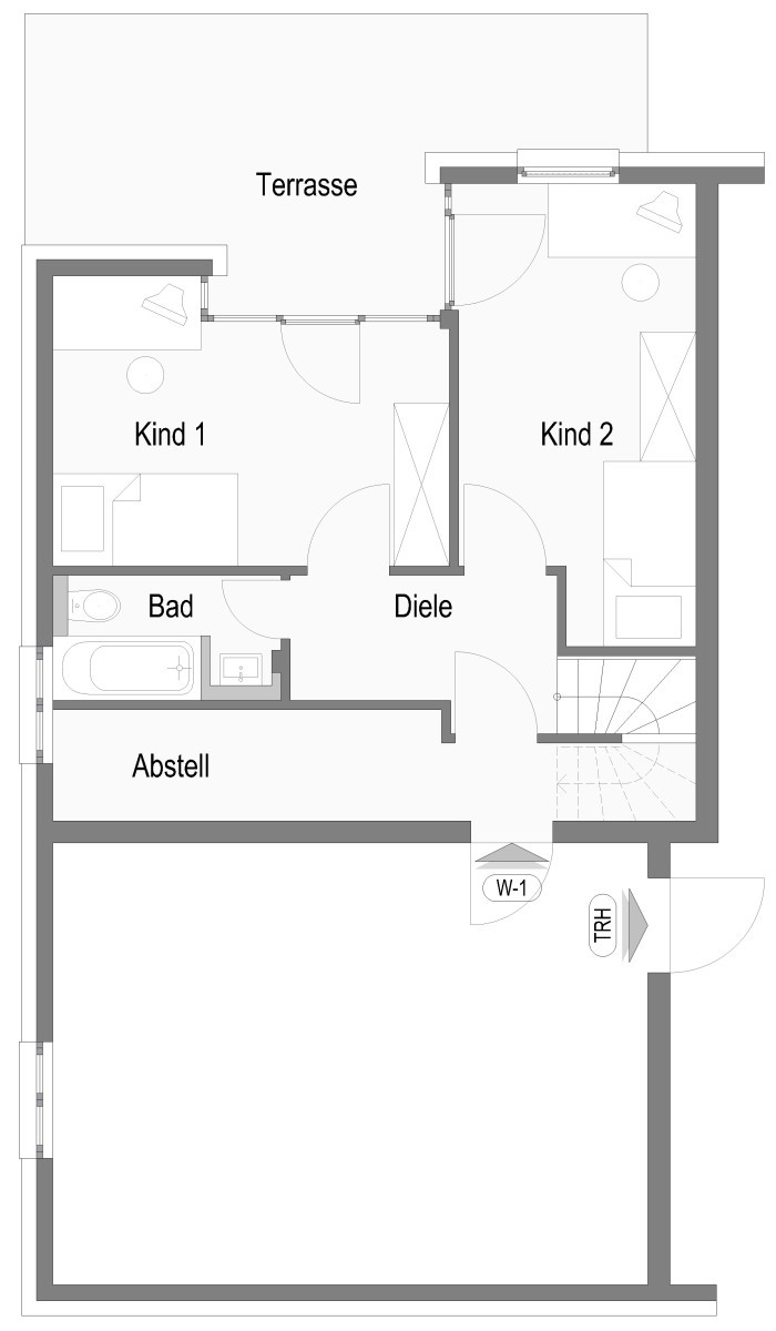 Wohnen wie im Haus – Exklusive 5,5-Zimmer-Maisonette mit Südterrasse, Balkon & Garage - Whg 1 - Gartengeschoss (12649)
