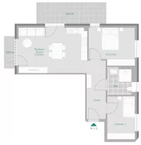 Grundriss Whg. 5
