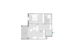 Grundriss Wohnung 10 - Betreute 2-Zi-Wohnung – als Kapitalanlage geeignet!