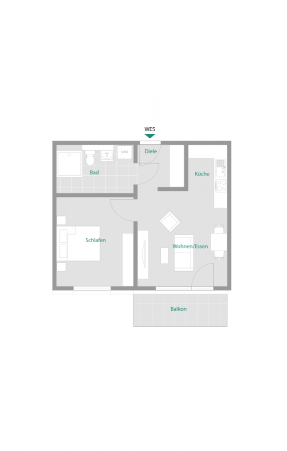 Perfekte Kapitalanlage im Betreuten Wohnen - Wohnung 5 (8580)
