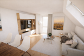 Whg 8 Wohnzimmer - Stilvolles Zuhause für Familien & Paare mit hohen Ansprüchen: 4 Zimmer mitten in Herrenberg